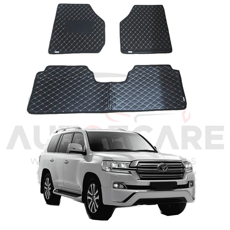 Toyota Land Cruiser 7D Floor Mat ( Flat Style ) 3PCS - Model 2015-2022 - AutozCare Pakistan