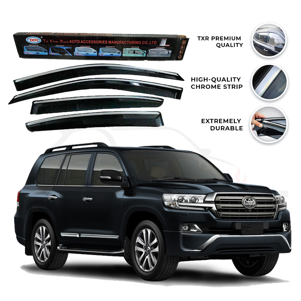 Toyota Land Cruiser TXR Air press sun visor with chrome model 2015-2022 - AutozCare Pakistan