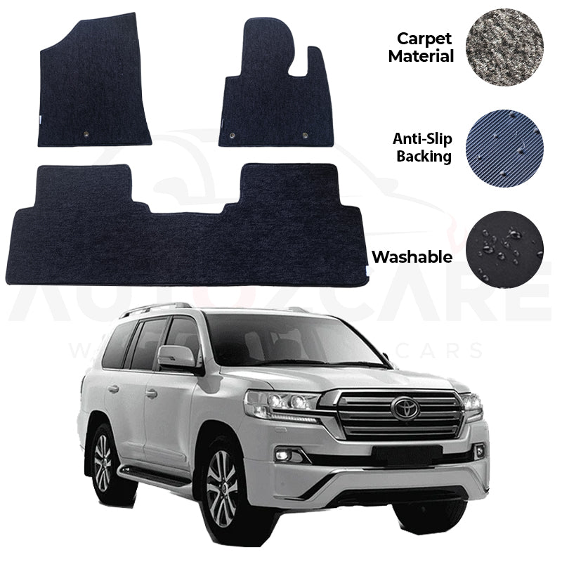 Toyota Land Cruiser Genuine Fitting Carpet Floor Mat 3PCS - Model 2015-2022