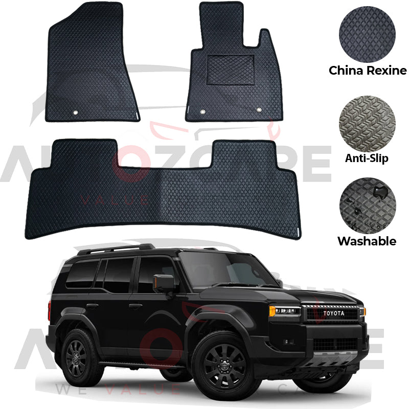 Toyota Land Cruiser LC250 China Rexine Floor Mat 3PCS - Model 2025