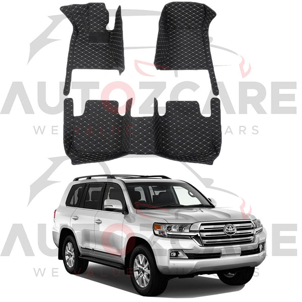 Toyota Land Cruiser LC200 7D Floor Mat (Tray Style) 3PCS - Model 2016-2021