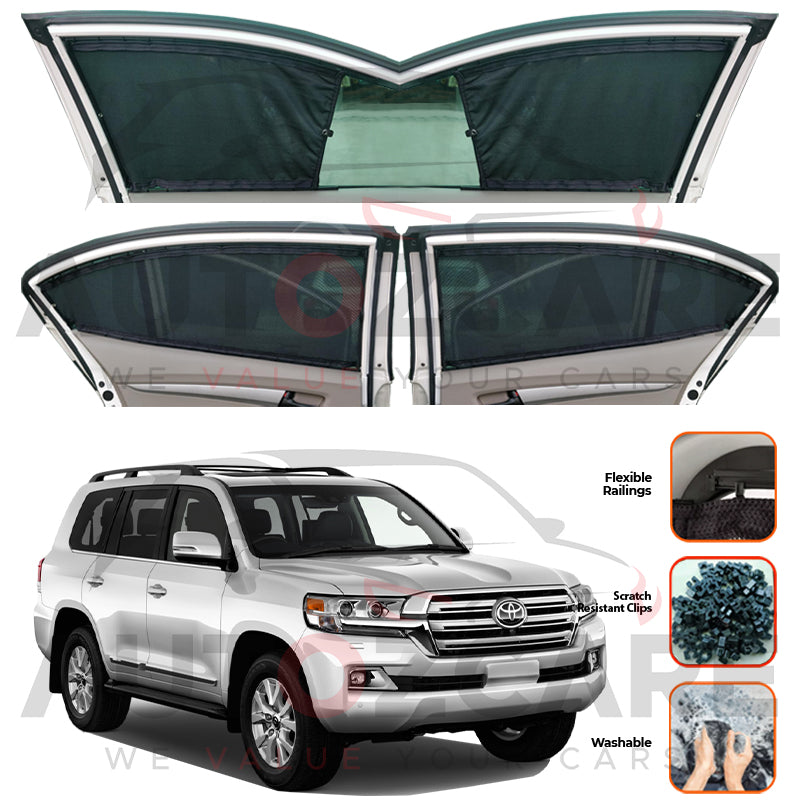 Toyota Land Cruiser LC200  Custom Car Sliding Curtains - Model 2016-2021