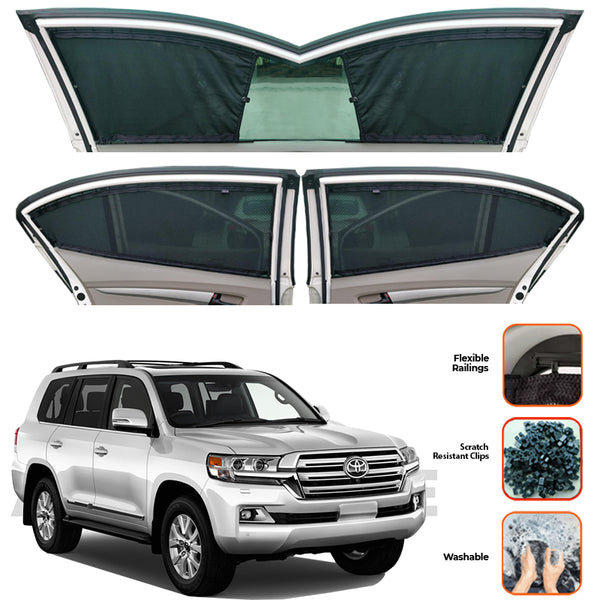 Toyota Land Cruiser LC200  Custom Car Sliding Curtains - Model 2016-2021