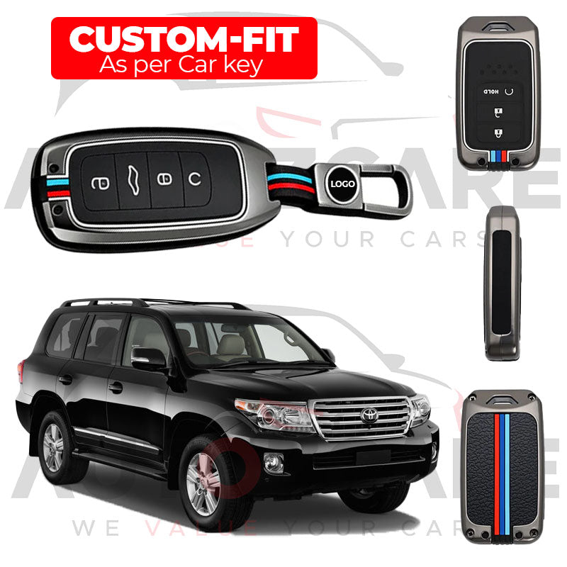Toyota Land Cruiser LC300 Remote Key Cover with Keychain - Model 2022-2024