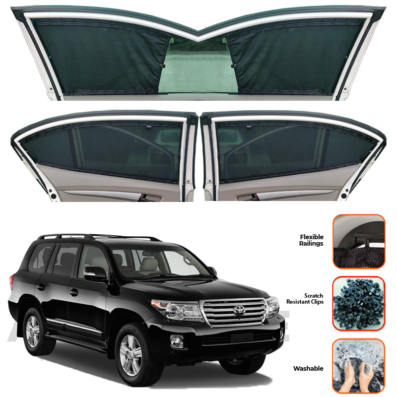 Toyota Land Cruiser LC200 V8 Custom Car Sliding Curtains - Model 2007-2015