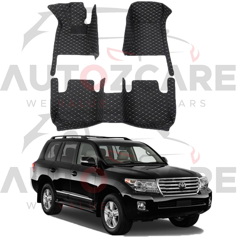 Toyota Land Cruiser LC200 V8 7D Floor Mat (Tray Style) 3PCS - Model 2007-2015