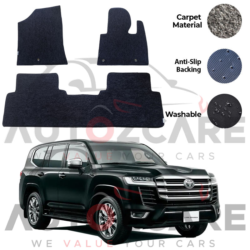 Toyota Land Cruiser LC300 Genuine Fitting Carpet Floor Mat 3PCS - Model 2022-2024