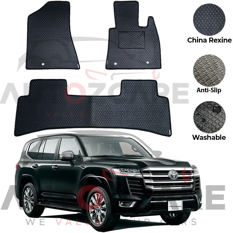 Toyota Land Cruiser LC300 China Rexine Floor Mat 3PCS - Model 2022-2024