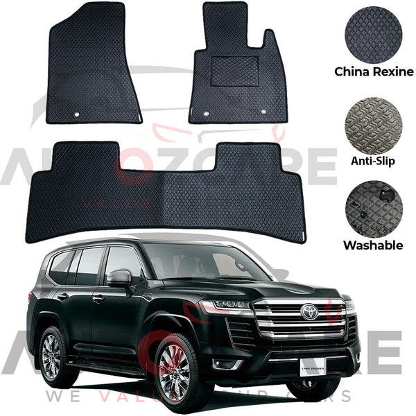 Toyota Land Cruiser LC300 China Rexine Floor Mat 3PCS - Model 2022-2024