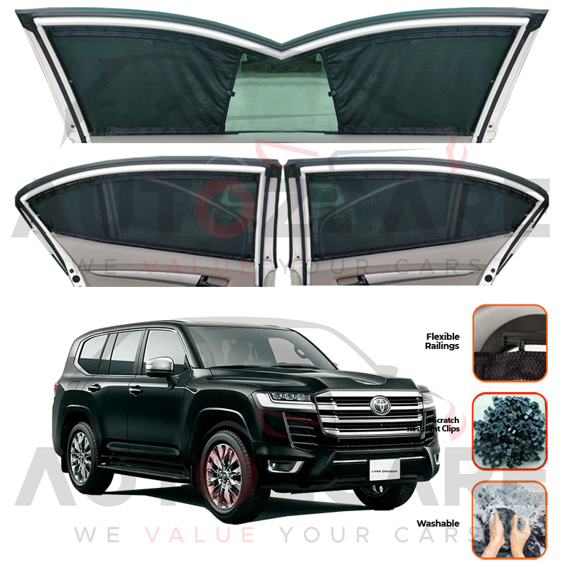Toyota Land Cruiser LC300 Custom Car Sliding Curtains - Model  2022-2024