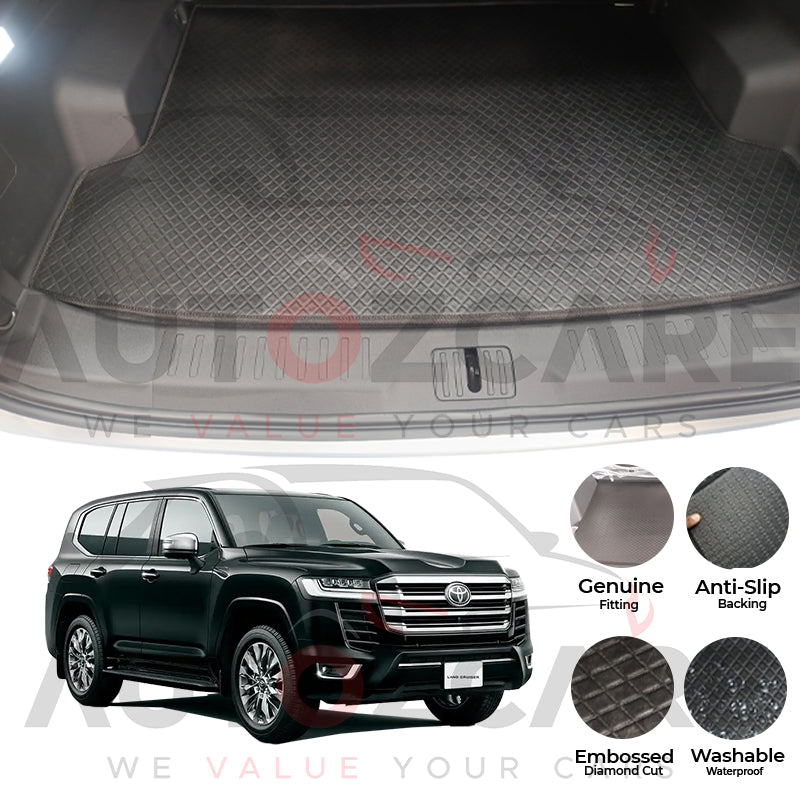 Toyota Land Cruiser LC300 China Rexine Custom-Size Trunk Mat - Model 2022-2024