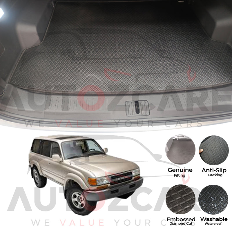 Toyota Land Cruiser China Rexine Custom-Size Trunk Mat - Model 1990-1998