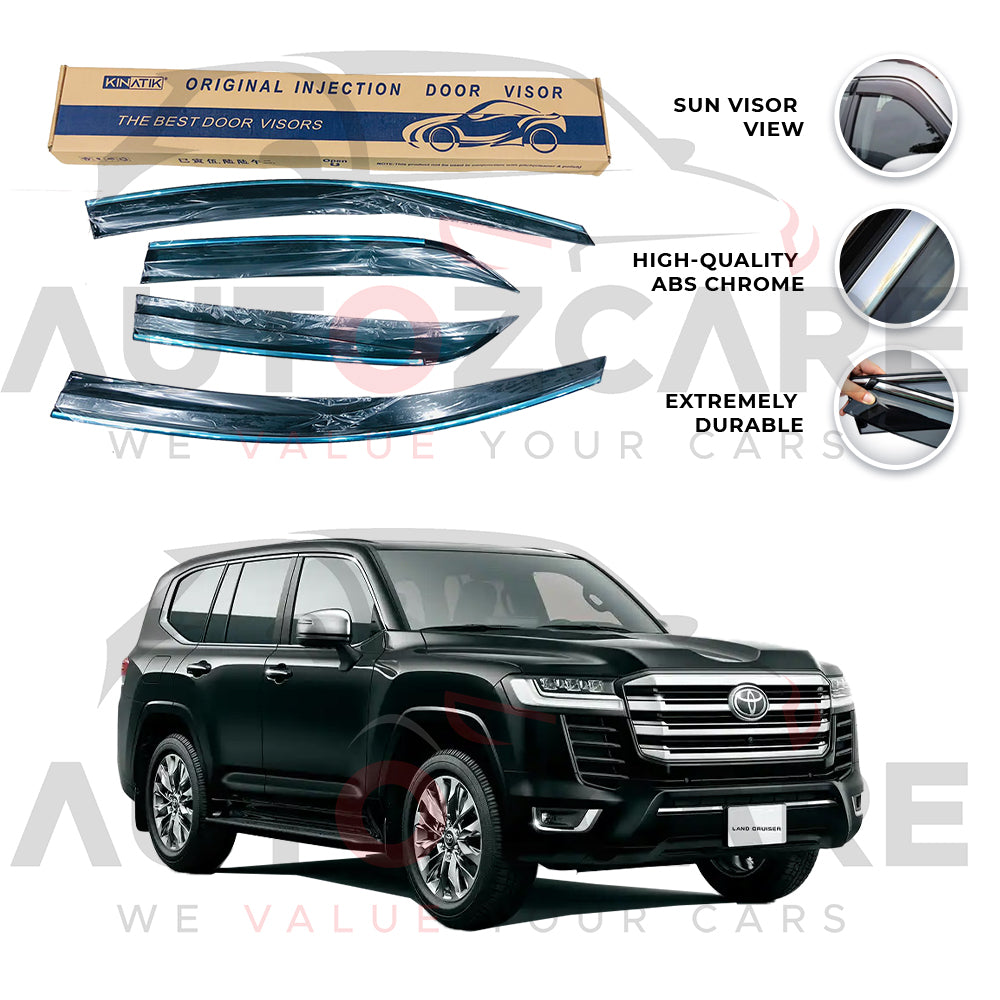 Toyota Land Cruiser ZX Air press sun visor with chrome