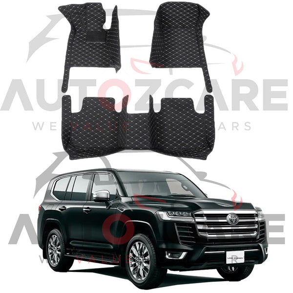 Toyota Land Cruiser LC300 7D Floor Mat (Tray Style) 3PCS - Model 2022-2024