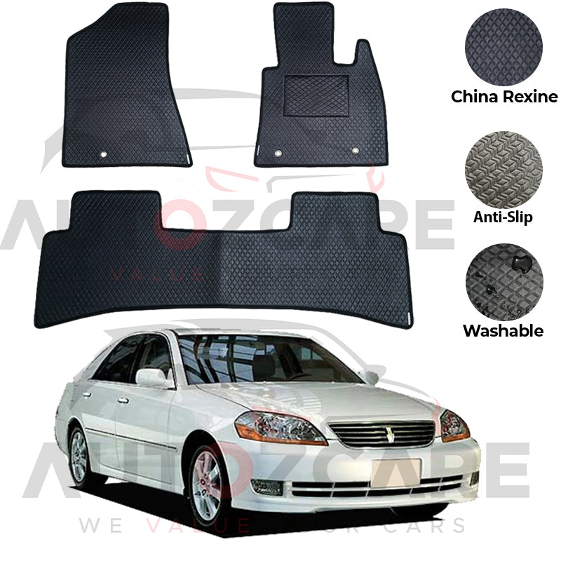Toyota Mark 2 II China Rexine Floor Mat 3PCS - Model 1996-2000