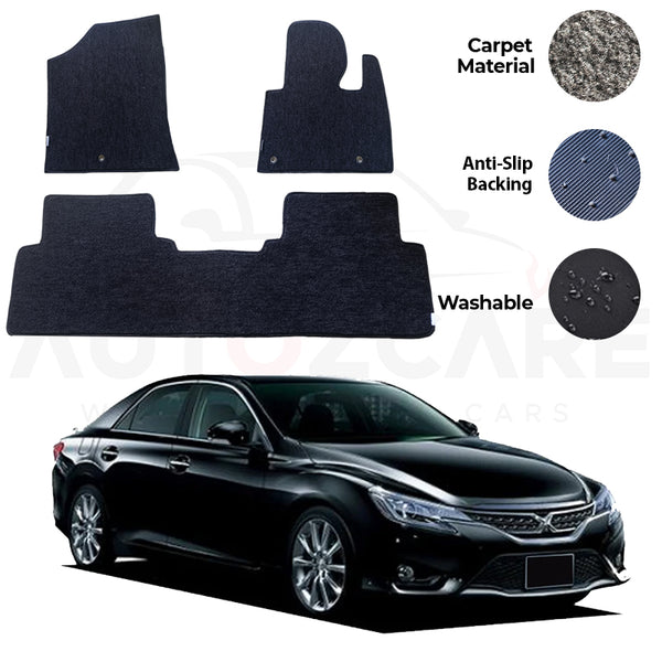 Toyota Mark X Genuine Fitting Carpet Floor Mat 3PCS - Model 2009-2018