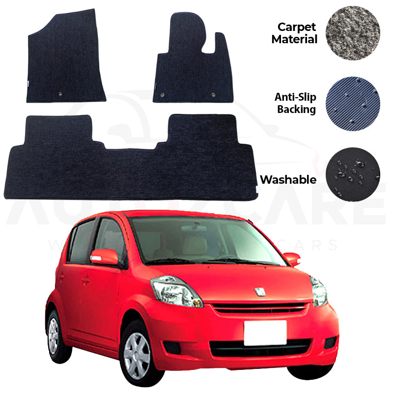 Toyota Passo Genuine Fitting Carpet Floor Mat 3PCS - Model 2005-2010