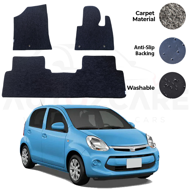 Toyota Passo Genuine Fitting Carpet Floor Mat 3PCS - Model 2010-2016