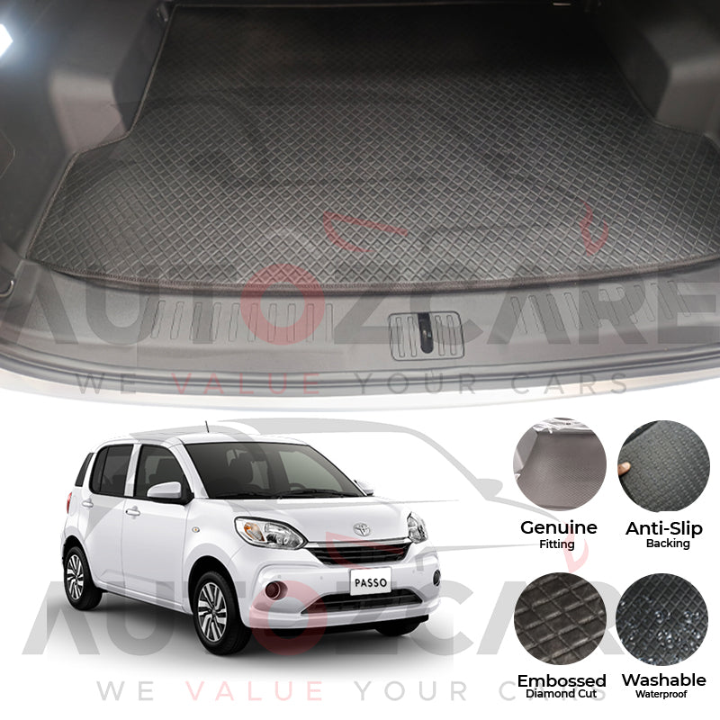 Toyota Passo China Rexine Custom-Size Trunk Mat - Model 2017-2025