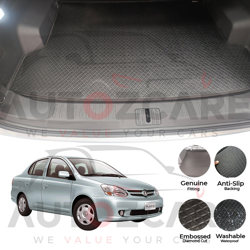 Toyota Platz China Rexine Custom-Size Trunk Mat - Model 1999-2005