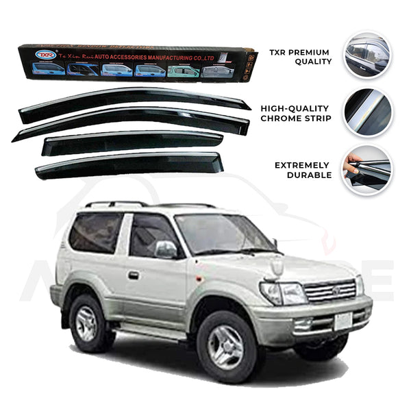 Toyota Prado TXR Air press sun visor with chrome model 1996-2002 - AutozCare Pakistan