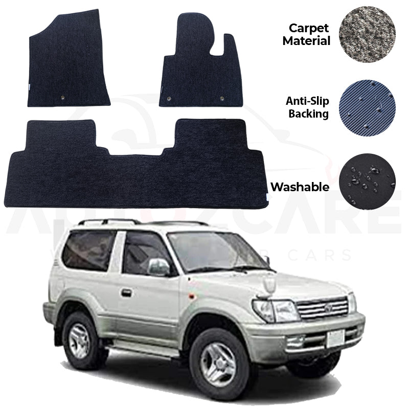 Toyota Prado Genuine Fitting Carpet Floor Mat 3PCS - Model 1996-2002