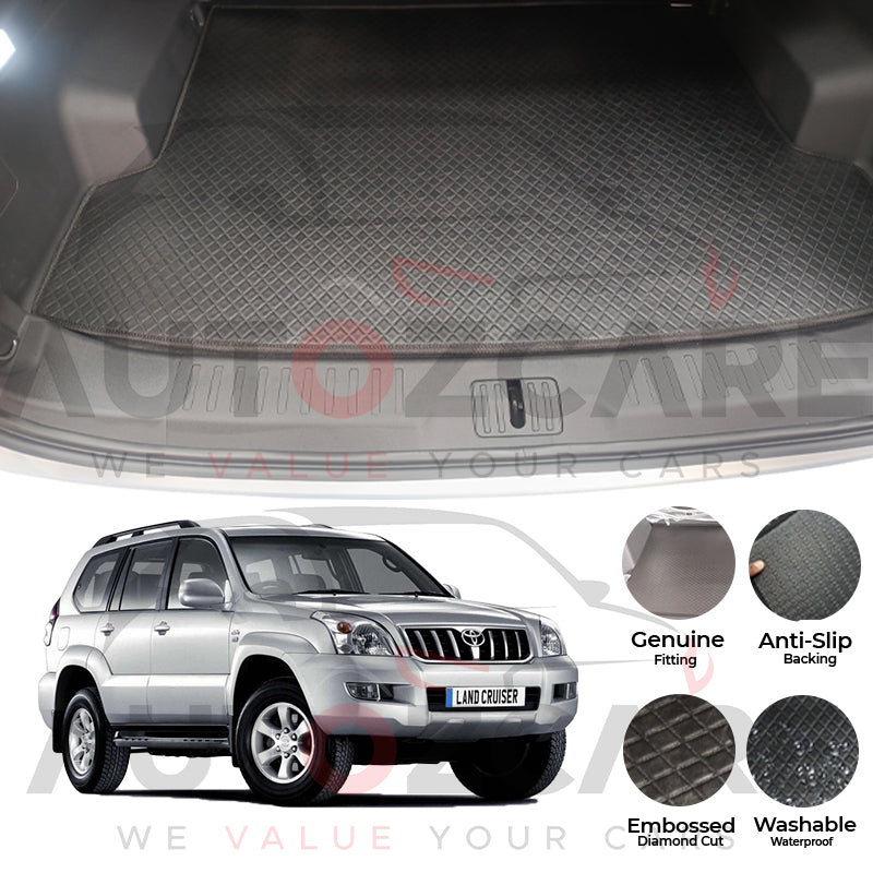Toyota Prado FJ120 China Rexine Custom-Size Trunk Mat - Model 2003-2008