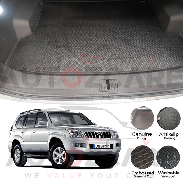 Toyota Prado FJ120 China Rexine Custom-Size Trunk Mat - Model 2003-2008