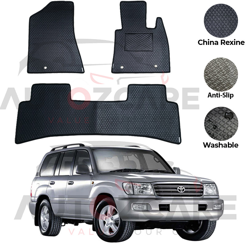 Toyota Prado FJ100 China Rexine Floor Mat 3PCS - Model 1998-2007
