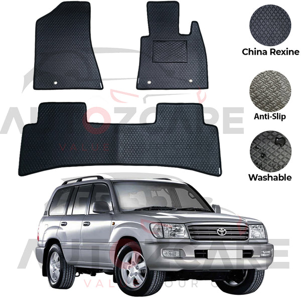 Toyota Prado FJ100 China Rexine Floor Mat 3PCS - Model 1998-2007