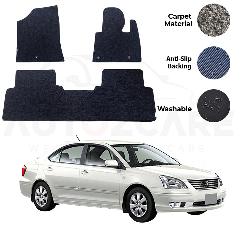 Toyota Premio Genuine Fitting Carpet Floor Mat 3PCS - Model 2001-2007