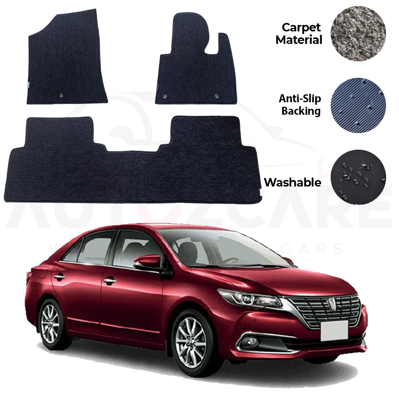 Toyota Premio Genuine Fitting Carpet Floor Mat 3PCS - Model 2007-2018