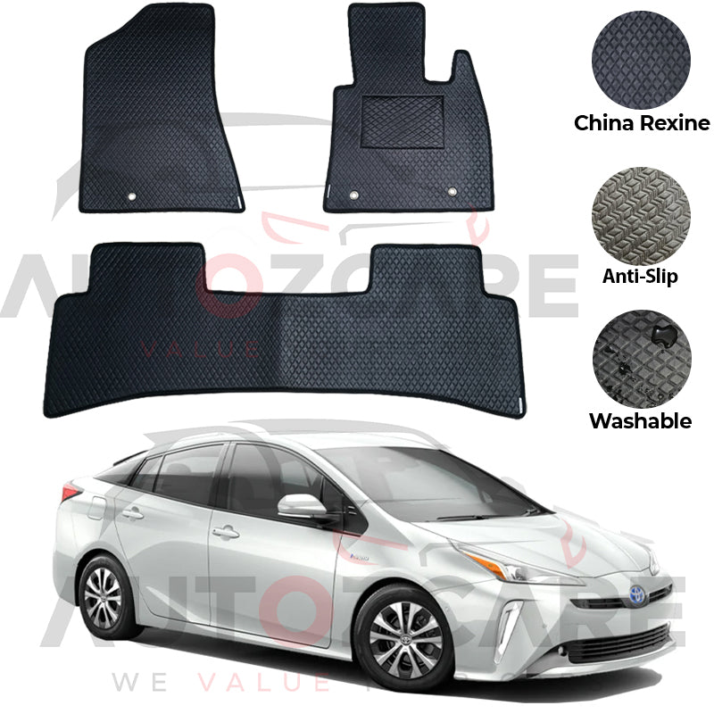 Toyota Prius China Rexine Floor Mat 3PCS - Model 2016-2021