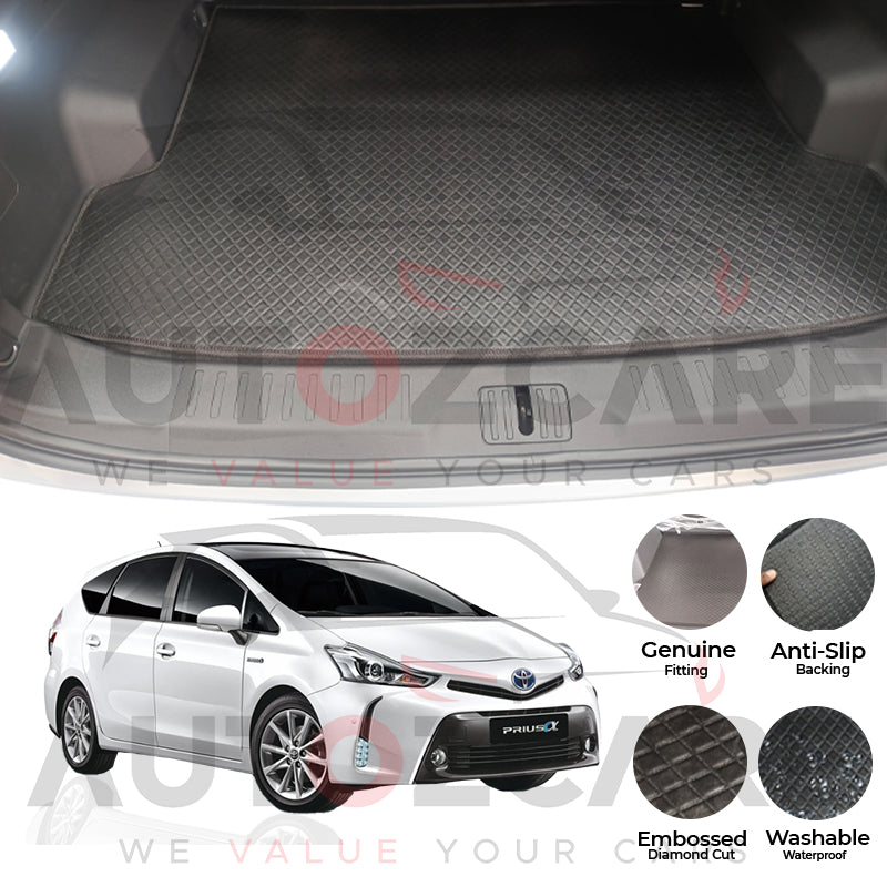 Toyota Prius Alpha China Rexine Custom-Size Trunk Mat - Model 2011-2021