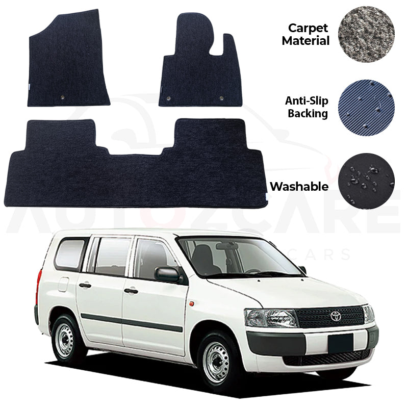 Toyota Probox Genuine Fitting Carpet Floor Mat 3PCS - Model 2002-2018