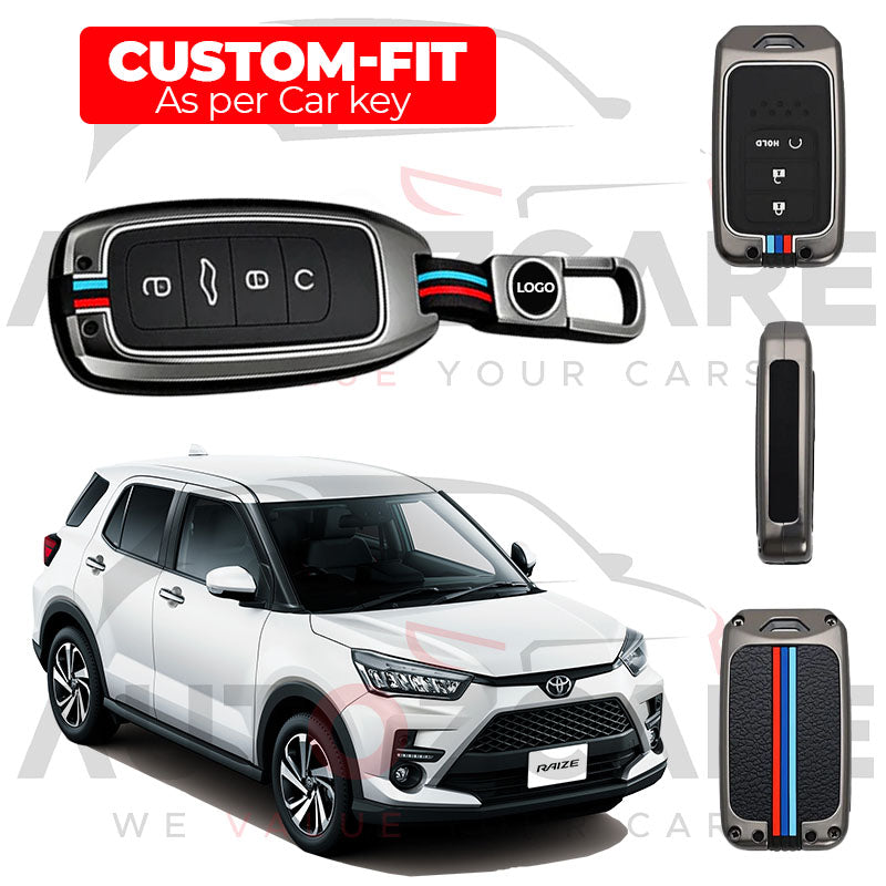 Toyota Raize Remote Key Cover with Keychain - Model 2019-2025