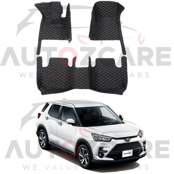 Toyota Raize 7D Floor Mat (Tray Style) 3PCS - Model 2019-2025