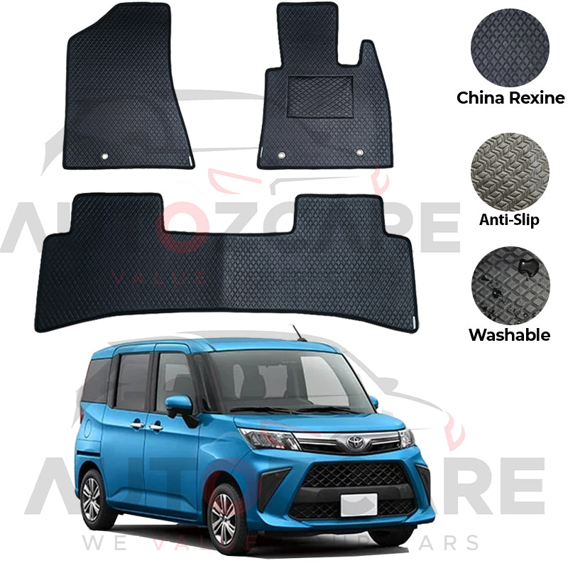 Toyota Roomy China Rexine Floor Mat 3PCS - Model 2016-2025