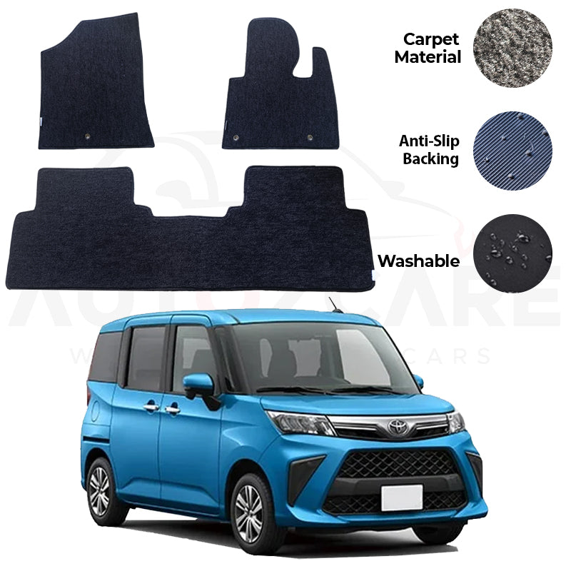 Toyota Roomy Genuine Fitting Carpet Floor Mat 3PCS - Model 2024