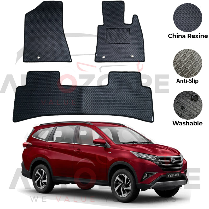 Toyota Rush Hold China Rexine Floor Mat 3PCS - Model 2018-2025