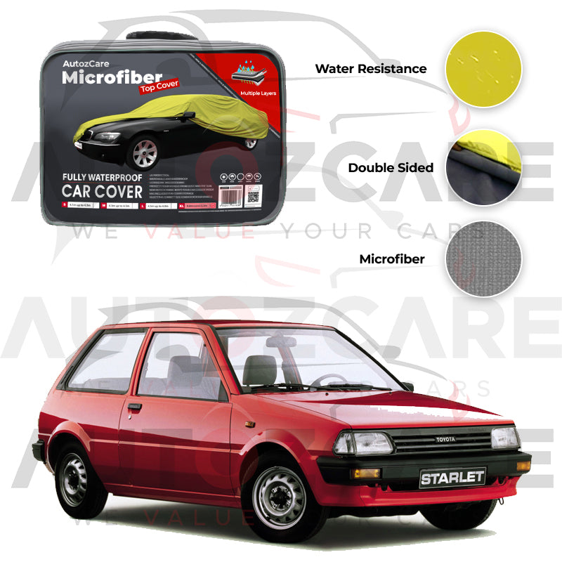 Toyota Starlet Microfiber Car Top Cover - Model 1978-1984