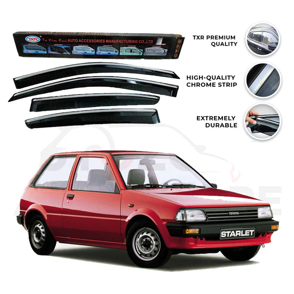 Toyota Starlet TXR Air press sun visor with chrome model 1978-1984 - AutozCare Pakistan