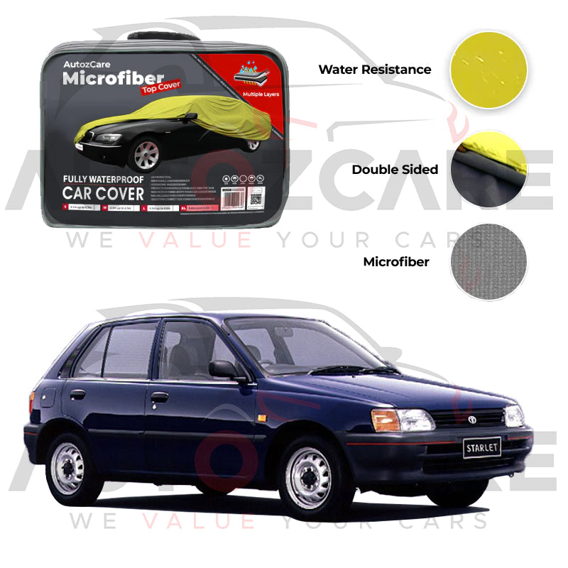 Toyota Starlet Microfiber Car Top Cover - Model 1989-1995