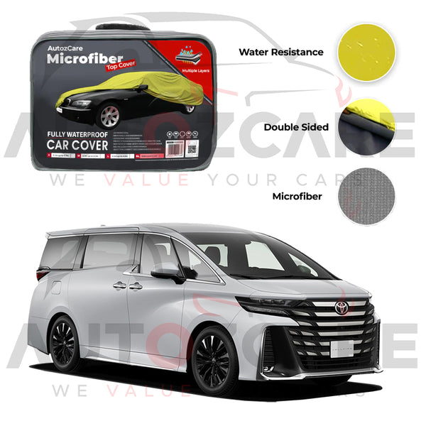 Toyota Vellfire Microfiber Car Top Cover - Model 2015-2023