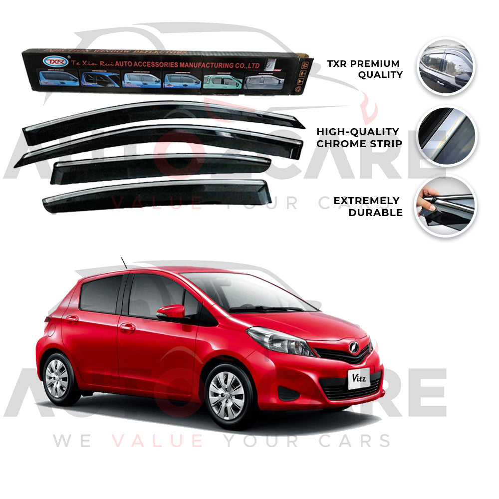 Toyota Vitz TXR Air press sun visor with chrome - Model 2005-2011