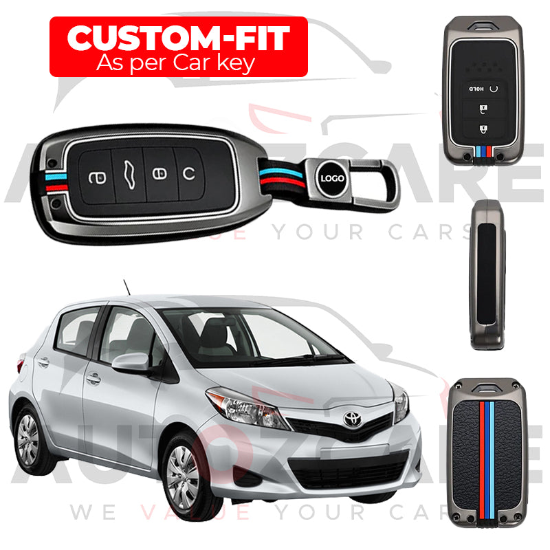 Toyota Vitz Remote Key Cover with Keychain - Model  2021-2025