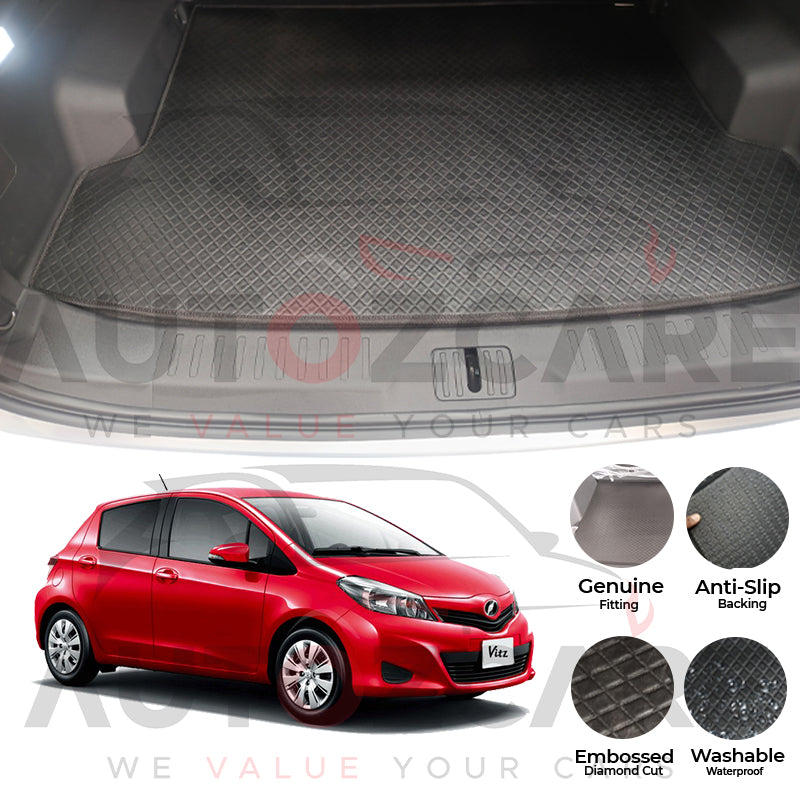Toyota Vitz China Rexine Custom-Size Trunk Mat - Model 2005-2011