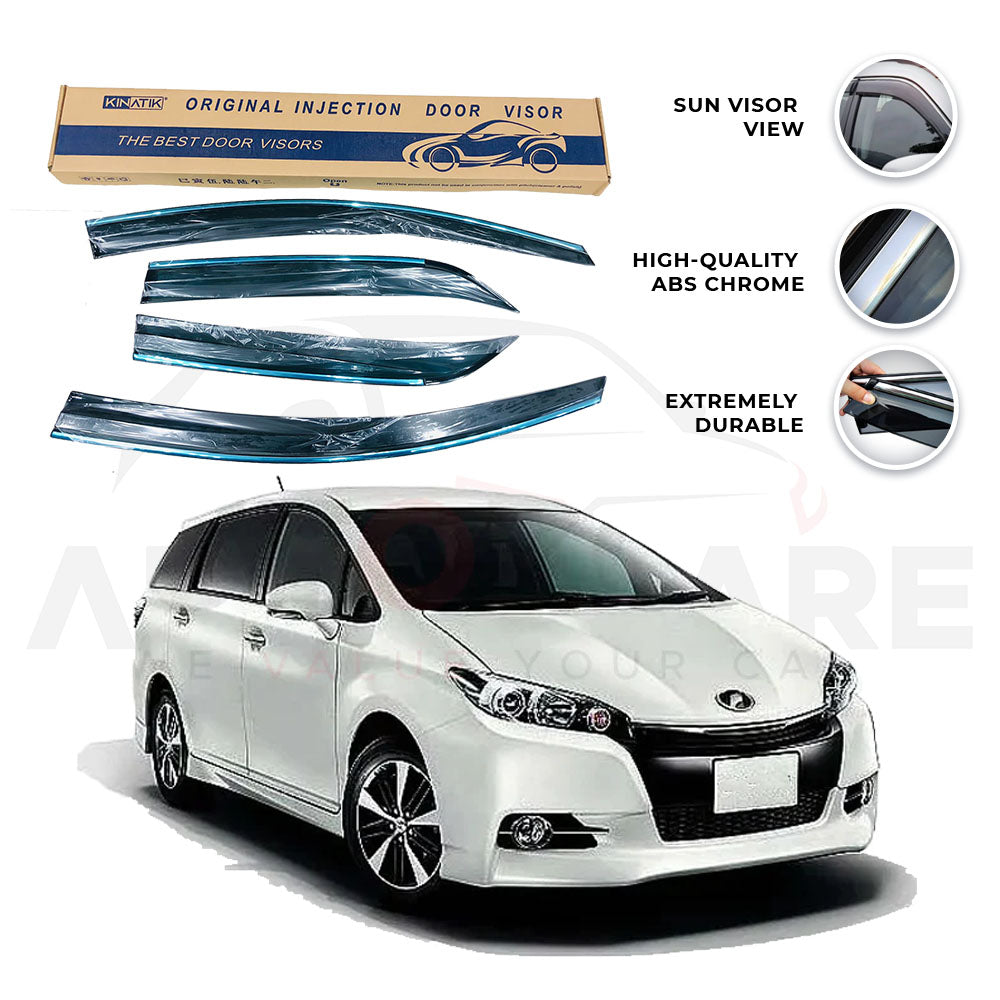 Toyota Wish Air press sun visor with chrome 2009-2018 - AutozCare Pakistan