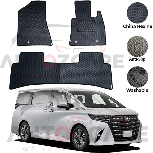 Toyota Alphard China Rexine Floor Mat 15PCS - Model 2015-2025