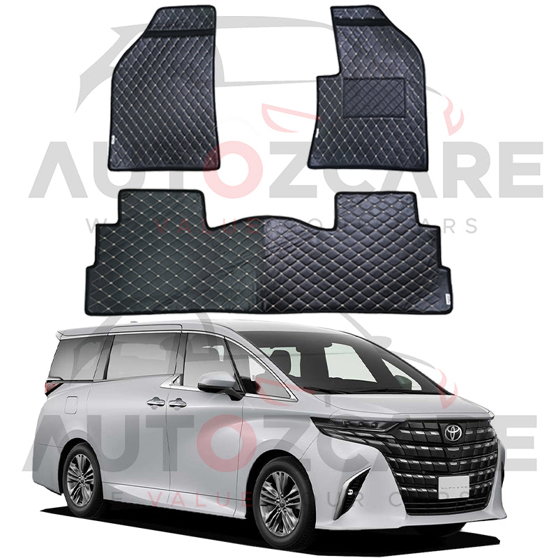 Toyota Alphard 7D Floor Mats (Flat Style) 15PCS - Model 2015-2025